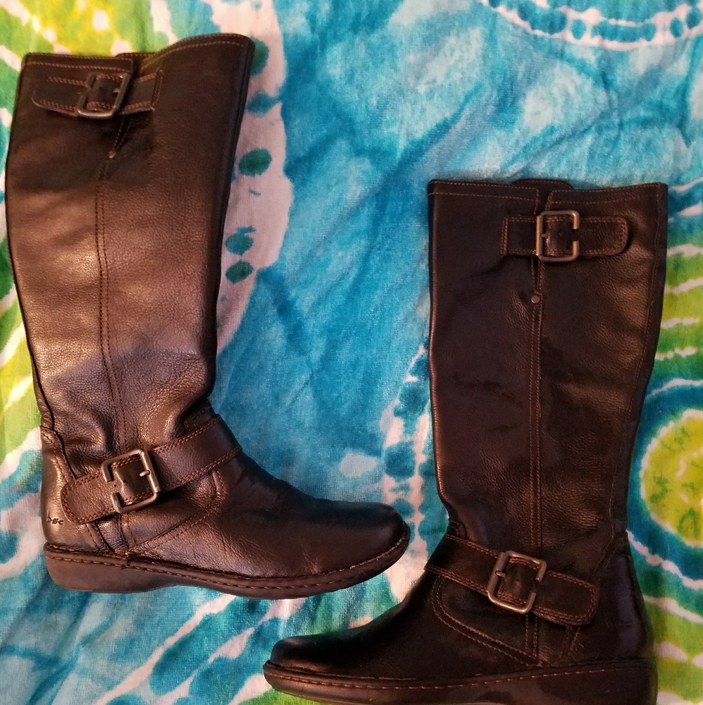 Born B.O.C. Black Leather Martina Boots